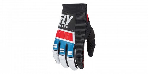 rukavice EVO 2019, FLY RACING - USA (červená/modrá/černá)